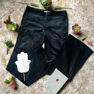 {Nanette Lepore} Black Velvet Trouser Dress Pants